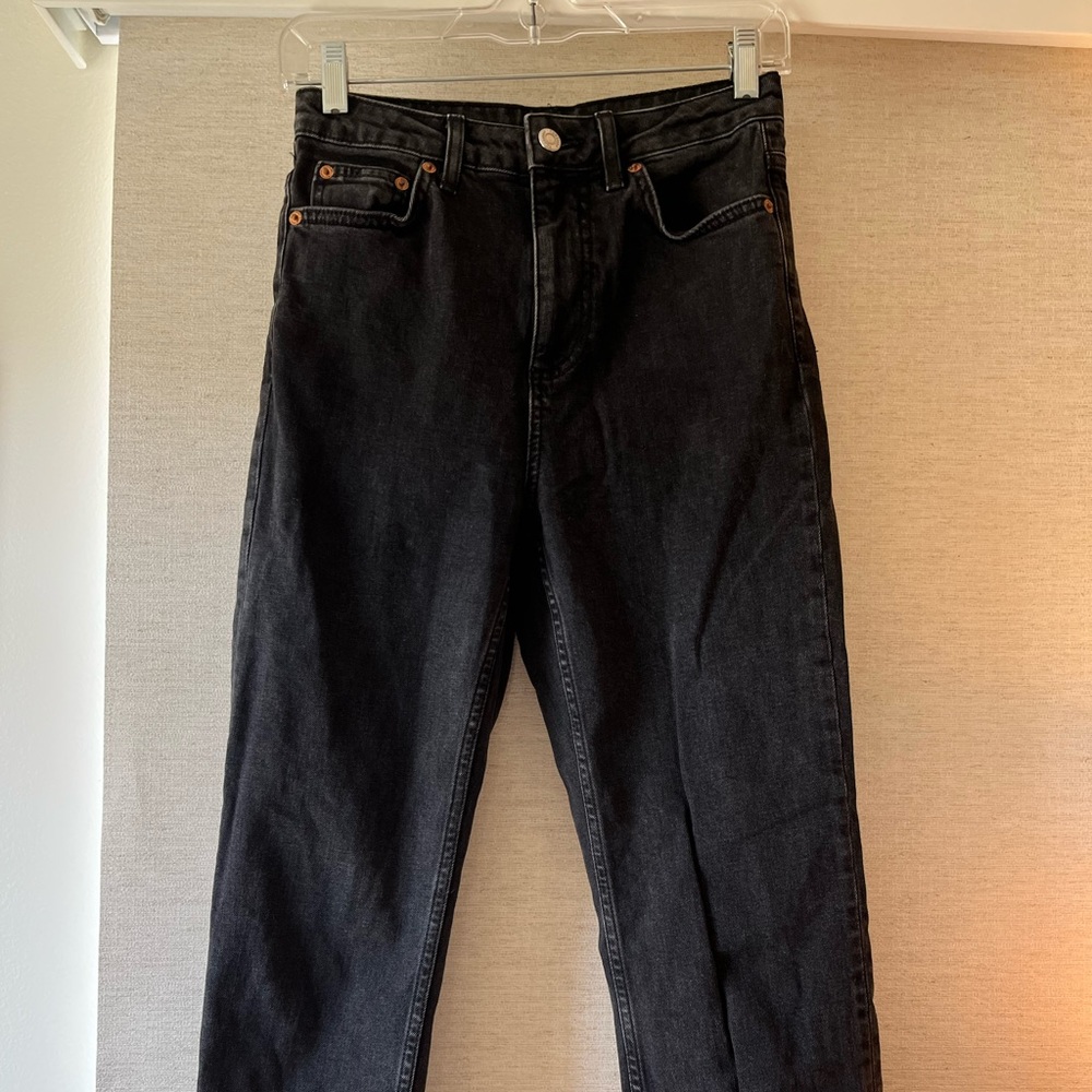 Top shop cropped straight leg jeans